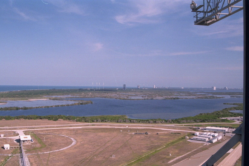 Unobstructed view from top of the Launch Tower