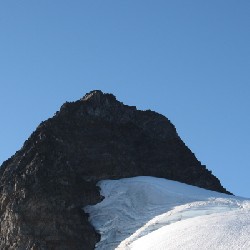 Climber on Middle Peak