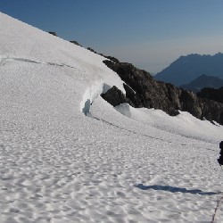 Dan Descending Upper Blue Glacier