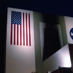 The VAB at night