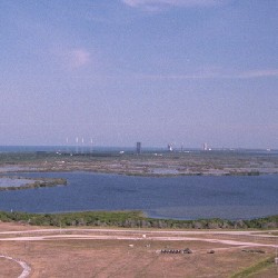 Unobstructed view from top of the Launch Tower