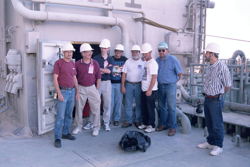 NASA Technicians on the Launch Tower