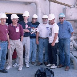 NASA Technicians on the Launch Tower