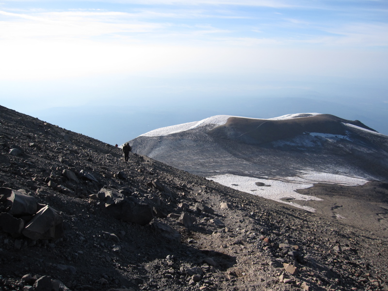 Climbing from Col to Summit