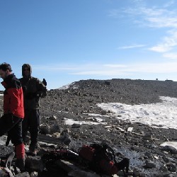 Flatness of Mount Adams Summit