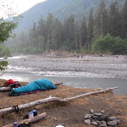 Bivvy at Five Mile Island Campground