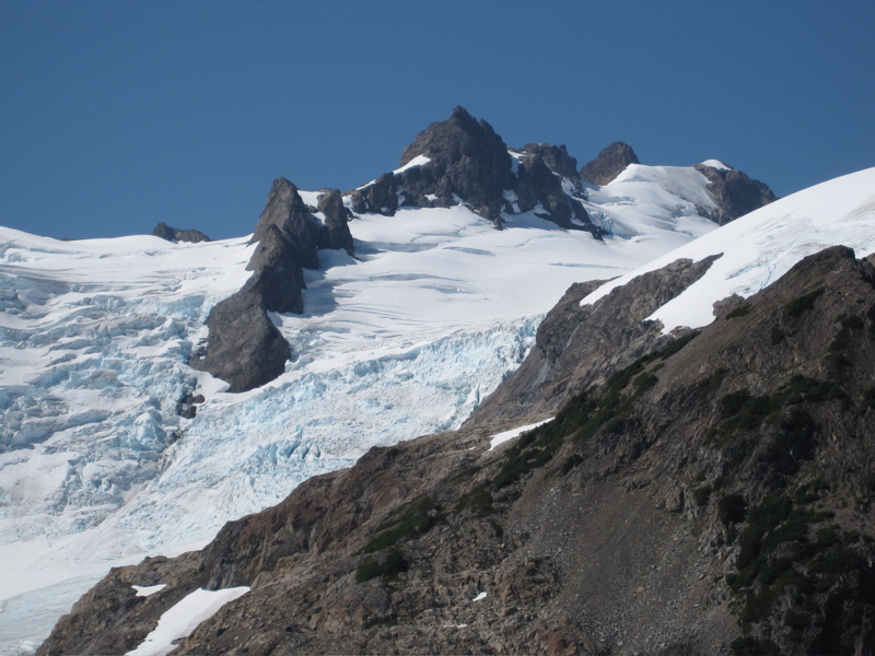 Blue Glacier Ice Falls