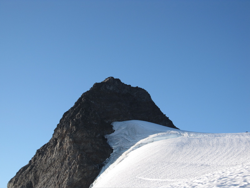 Climber on Middle Peak