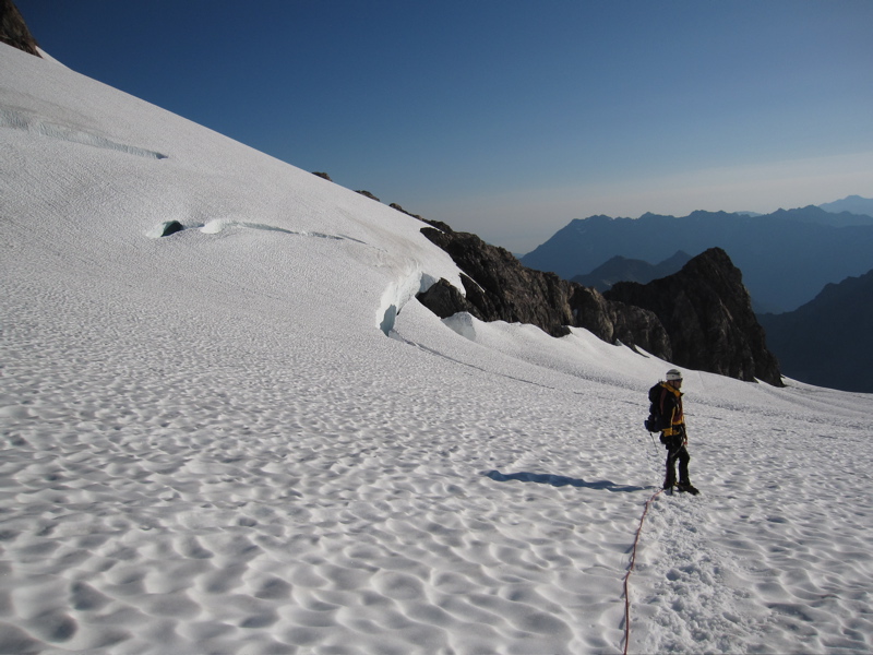 Dan Descending Upper Blue Glacier