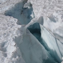 Blue Glacier Crevasse Pool