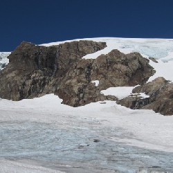 Jon looking at Blue Glacier Ice Falls