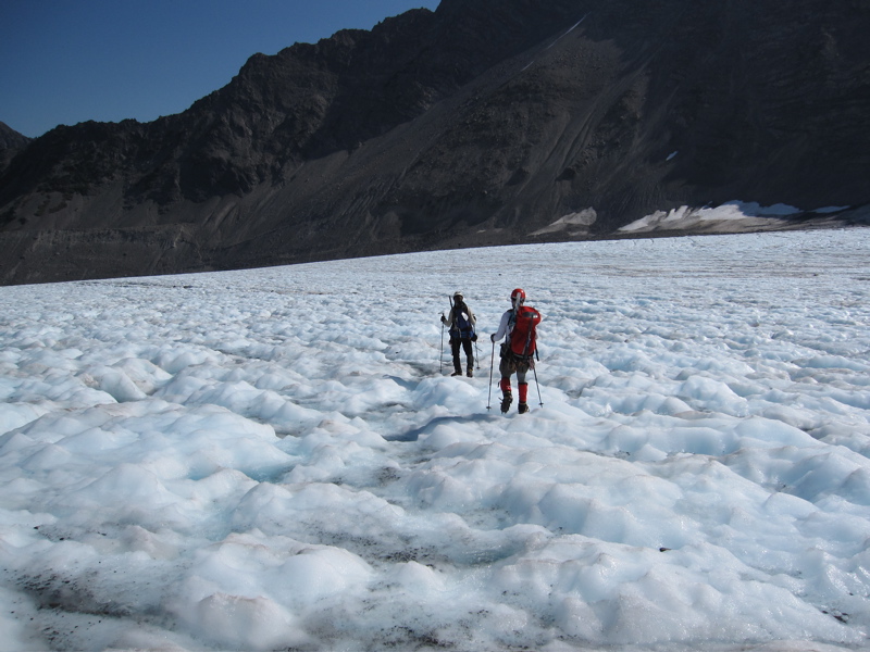 Dan and Jon descending Blue Glacier