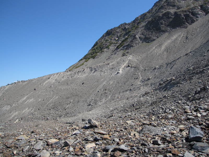 Scramble Path to Lateral Moraine